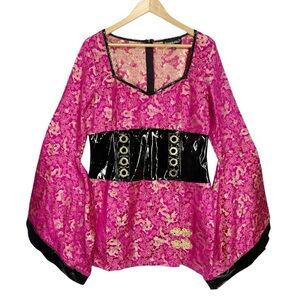 Dolls Kill Kimono Corset Top Size XL